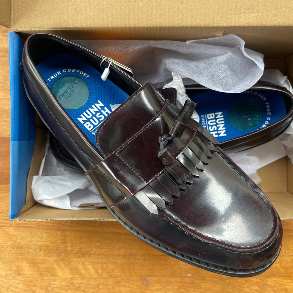 Oxblood Burgundy Leather Loafers